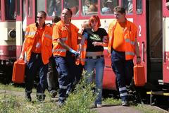 Srážka vlaků na nádraží v Čerčanech