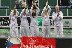 Finále Fed Cupu 2014: Český tým slaví triumf