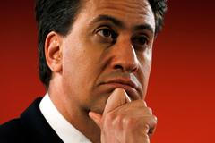 Předseda labouristů Ed Miliband.