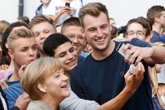 selfie Angela Merkelová