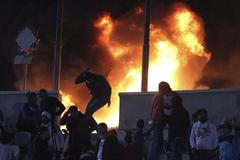 Střety po fotbalovém zápasu v Egyptě