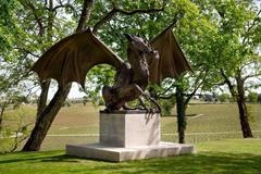 Socha bronzového draka v Bordeaux