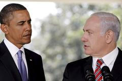 Barack Obama a Benjamin Netanjahu