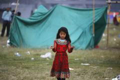 Zemětřesení v Nepálu - děti