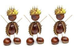 Kaštany - panáček - figurky