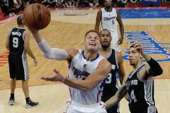NBA: Playoffs-San Antonio Spurs at Los Angeles Clippers (Griffin, Green)