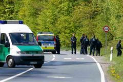 Policie blízko města Oberursel