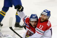 MS 2015, ČR-Švédsko: Dominik Simon a Jiří Novotný