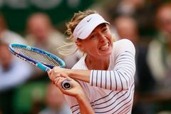 TEN: Women's Singles - Russia's Maria Sharapova celebrates winning her third round match