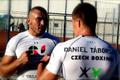 Kondiční boxerský trénink v písku - Daniel Táborský a Václav Pejsar