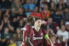 fotbal, Liga mistrů, 3. předkolo, odveta, Sparta - FC Kodaň, Victor Olatunji, Ladislav Krejčí