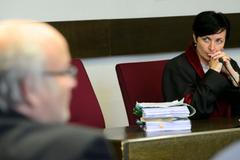 Lenka Bradáčová u soudu s Ondřejem Havlínem