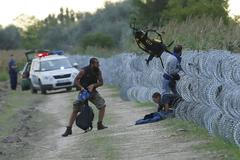 Děti uprchlíků na cestě do Evropy