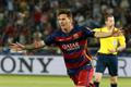Evropský superpohár, Barcelona-Sevilla: Lionel Messi (Barcelona) slaví gól