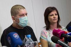 Lukáš Musil se svou manželkou