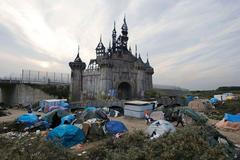 Dismaland v Calais (Banksy)