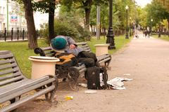 Bezdomovec, žebrák, ilustrační foto