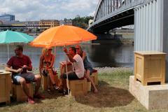 Otevření kulturního boxu na náplavce v Ústí nad Labem