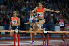 Zuzana Hejnová na 400 metrů překážek v Londýně na Diamantové líze