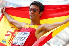 Miguel Angel López, vítěz chůze na MS v atletice