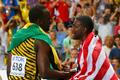 MS v atletice 2013, 100 m - finále: Usain Bolt a Justin Gatlin