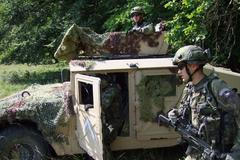 Čeští vojáci na cvičení v Německu