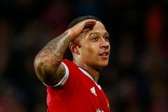 Memphis Depay v dresu Manchesteru United