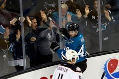 Tomáš Hertl slaví gól