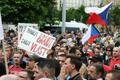 Demonstrace proti imigrantům v Brně