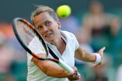 Barbora Strýcová v prvním kole  Wimbledonu 2015