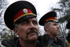 Krym - Simferopol - 28. 2. 2014 - kozáci