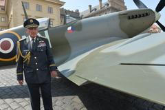 Maketa legendární stíhačky Spitfire Mk.IX.