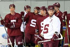 První trénink Sparty: Ryan Glenn