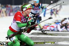 Soči, biatlon, stíhačka Ž: Darja Domračevová