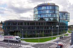 Aviatica - nová kanclerářská budova Penty v bývalé Waltrovce