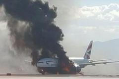 V Las Vegas hořelo letadlo British Airways