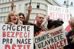 Demonstrace proti imigrantům v Brně