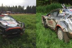 Finská rallye 2015: Robert Kubica, nehoda