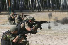 Příslušníci ukrajinské Národní gardy.