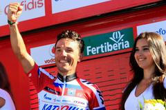 Cyklistický závod Vuelta 2013 - Joaquím Rodriguez slaví
