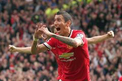 Angel di María se raduje z branky Manchesteru United