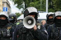 Demonstrace proti imigrantům v Brně