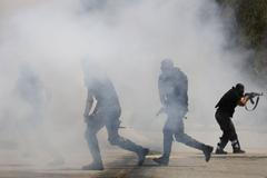 Příslušníci Hamásu při výcviku v pásmu Gazy.