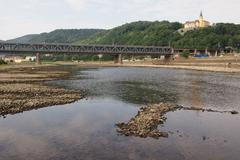 Sucho Labe v Ústí nad Labem 24. 7. 2015