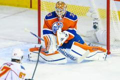 Vítězný gól Michaela Frolíka do sítě Edmontonu.