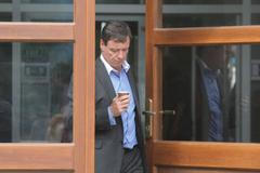 David Rath v přestávce své závěrečné řeči