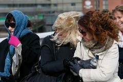 Silný vítr v Londýně.