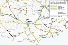 Riziková mapa - jižní Morava