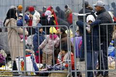 Uprchlíci na hranici Rakouska se Slovinskem