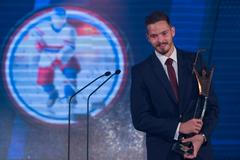 Dominik Furch na galavečeru Hokejista sezony